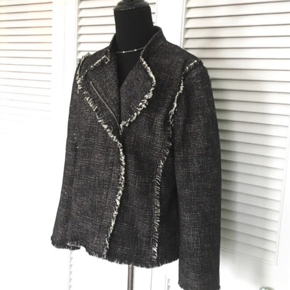 Ann Taylor Tweed Moto Jacket - Picture 4 of 8